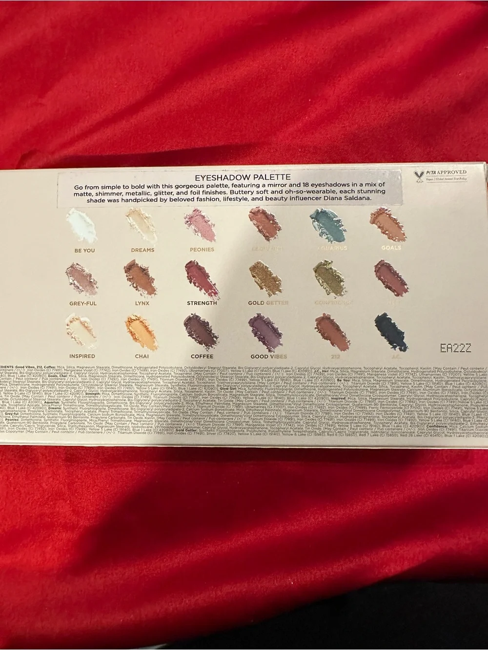 Sigma eyeshadow palette.